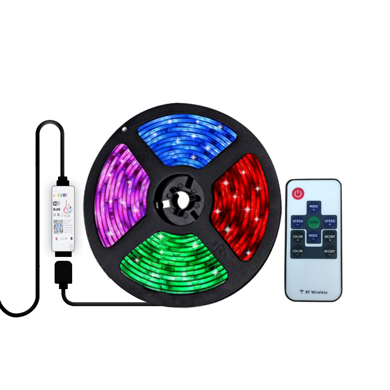 RGB светодиодные контроллеры 12 В 24 В Мини 19 режимов RF беспроводной пульт дистанционного управления для светодиодной ленты
