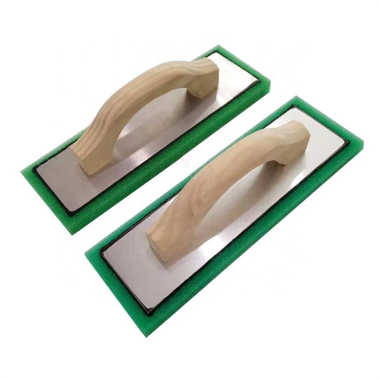 High quality 4*12 inch green sponge foam plastering trowel float for builder
