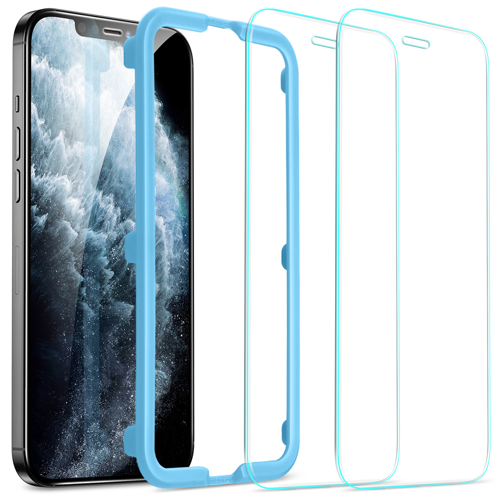 ESR Закаленное стекло протектор экрана для iPhone 12 стекло с установочной рамкой для iphone