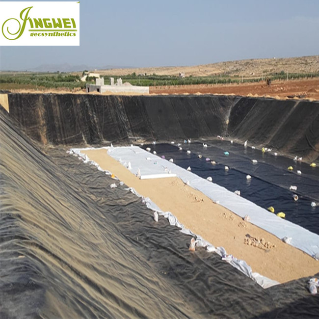 Подкладка hdpe для испарительного пруда толщина 0,3 мм 0,5 мм hdpe подкладка для пруда hdpe геомембрана