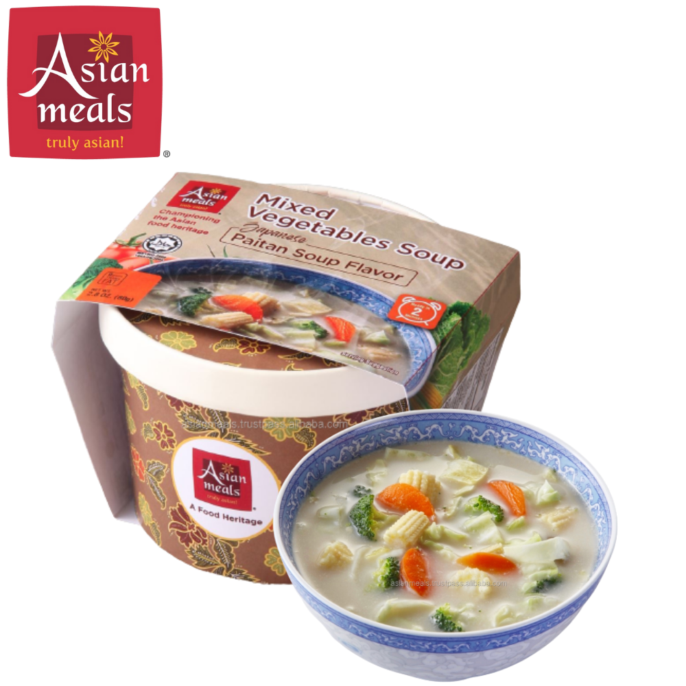 Wholesale Japanese Paitan Flavor Mixed Vegetables Soup Premium Quality Halal Instant