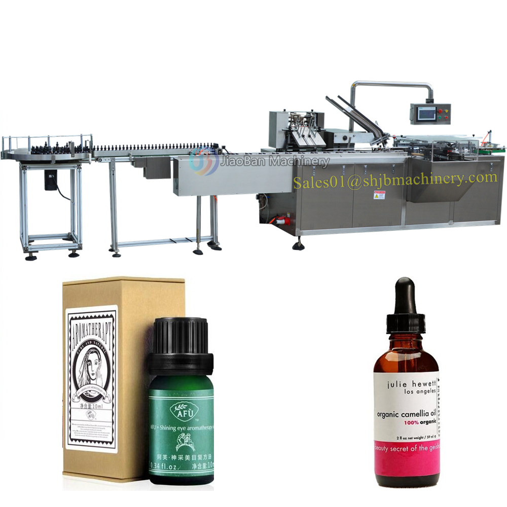 30ml 10ml Automatic bottle essentila oil cartoning machine packing machine