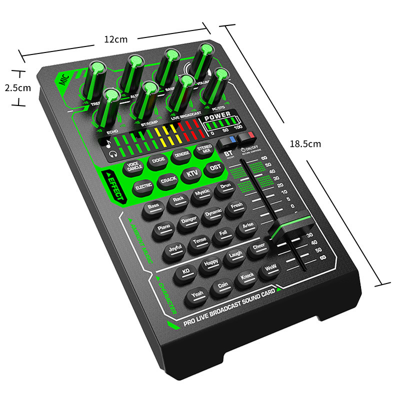 Professional wireless audio mixer with a new generation of high-performance 32-bit DSP audio processor without debuggi