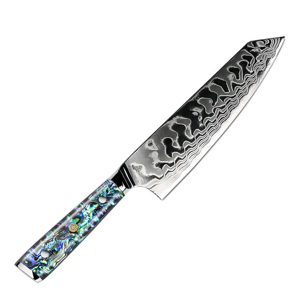 Нож шеф-повара kiritsuke gyuto из японской дамасской стали AUS10V