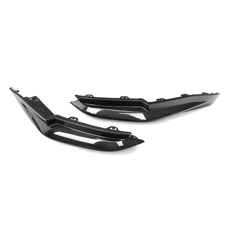 G82 Replacement Rear Valance Cover 2 PCS Fit for BMW G82 G83 M4 2021+ Sedan Dry Carbon Rear Splitters OEM style