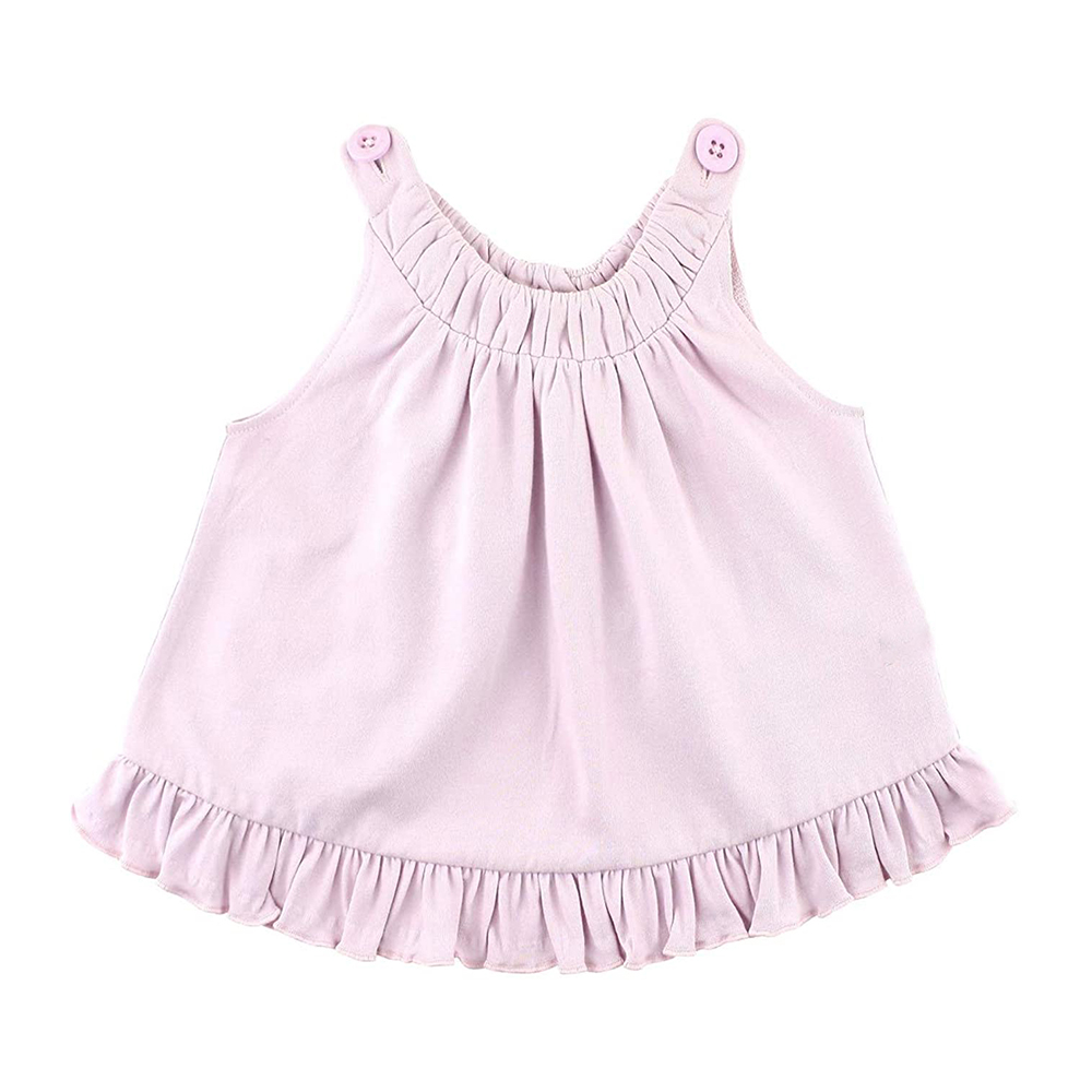Baby/Toddler Girls Knit Open-Back Ruffle Swing Top
