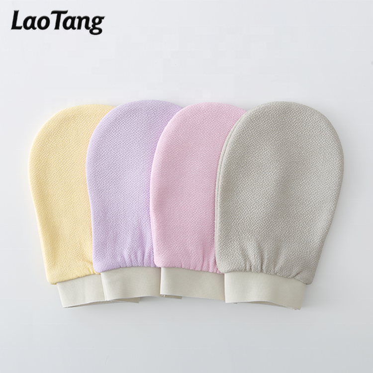 Inventory Spot Fast Delivery Shower Exfoliating Gloves Viscose Scrub Mitt
