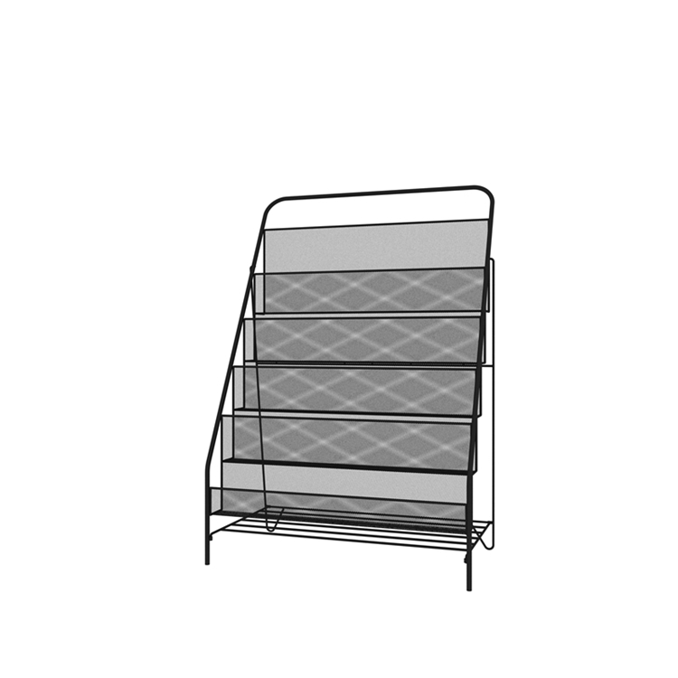Hot Sale Modern Home School Vertical 5-story Children's Bookshelf Iron Newspaper Rack For Document Storage