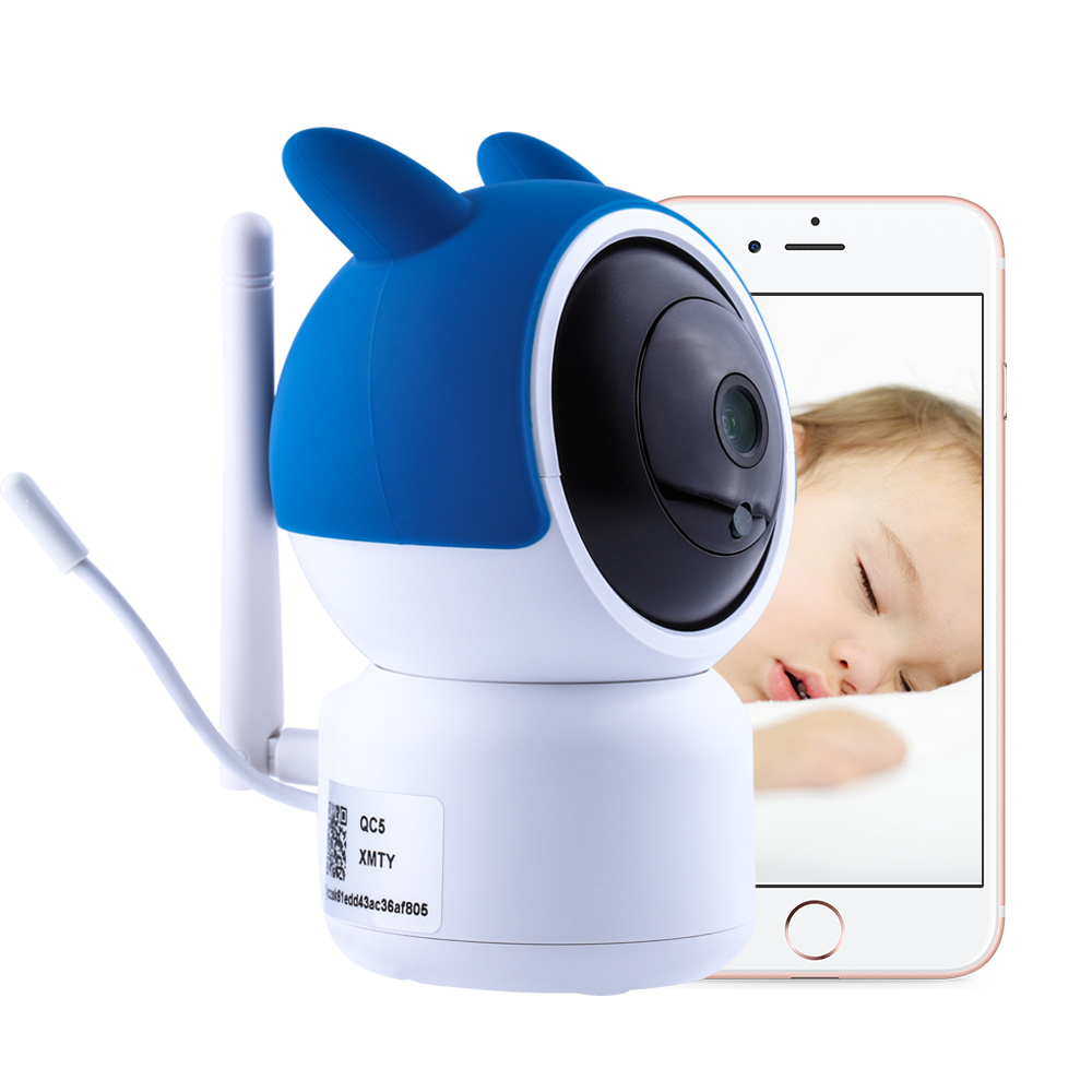 Музыкальный проигрыватель 2.0MP HD ночное видение Беспроводная температура инновационный умный двухсторонний звук Wifi видео радионяня с камерой