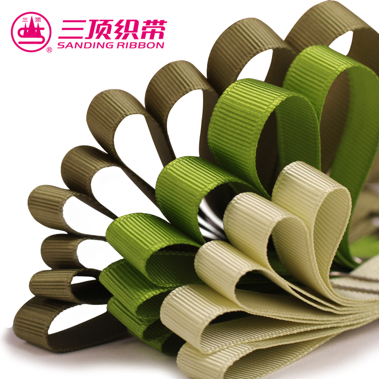 SANDING Ribbon Polyester Solid Color 3.1-102MM Width Double Faced Smooth Wrapping Satin Gift Ribbon Fita