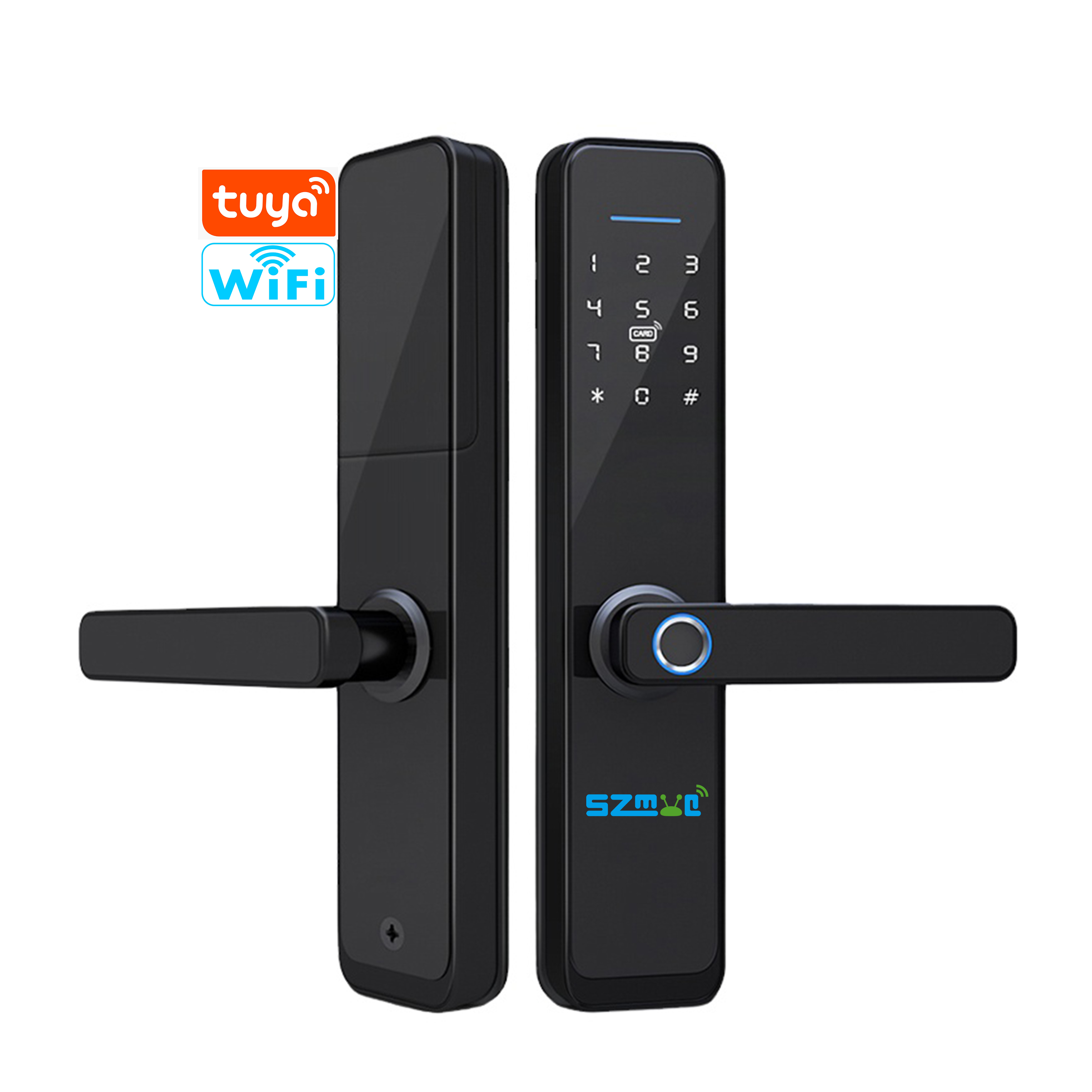 MYQ Tuya Wi-Fi приложение Smart биометрический замок отпечатков пальцев дверные ручки цифровой замок без ключа Tuya Smart WiFi дверной замок
