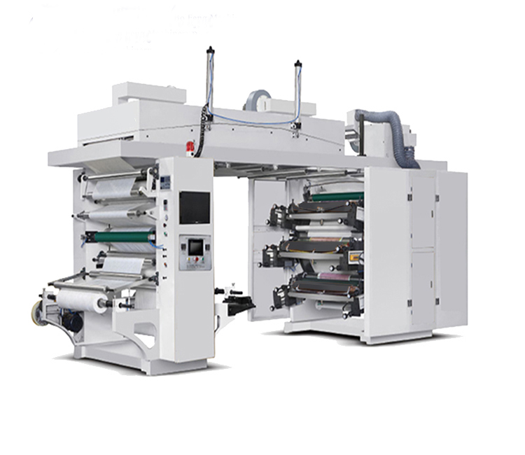 6 Color High Speed CI Poly Bag and Film Flexo Printing Machine