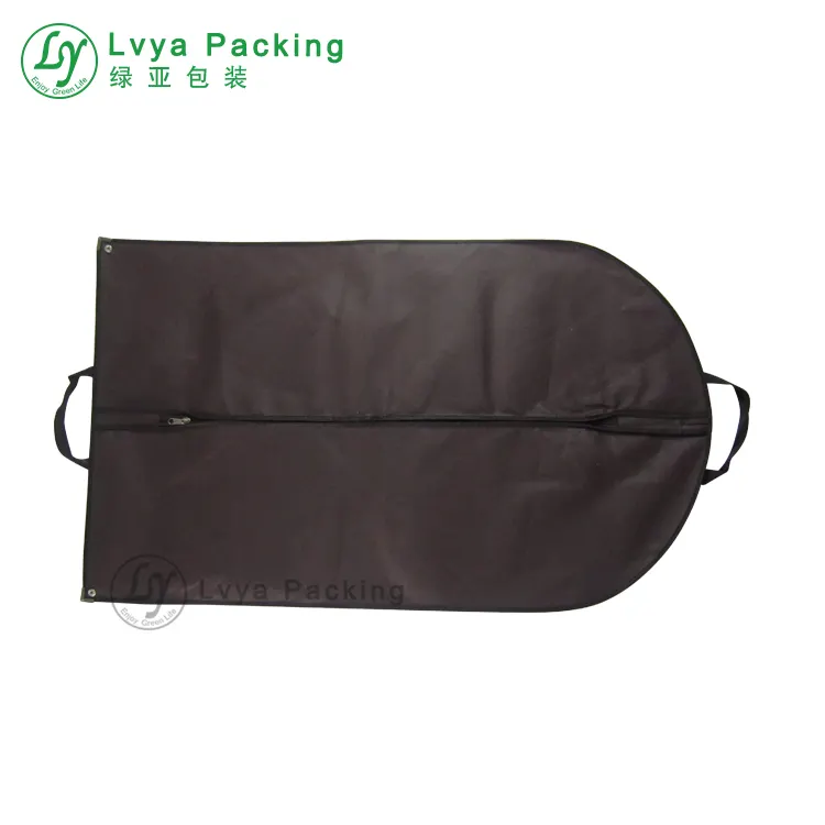 Non-woven Fabrics Reusable Custom Size Carrier Clothes Folding Suit Cover  with Plastic handle