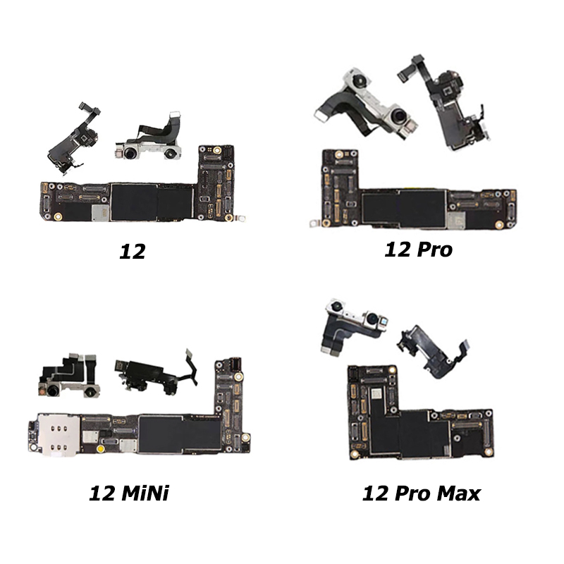 Оригинальная разблокированная Логическая плата для iPhone 12 mini Pro max, материнская плата 128 ГБ для iphone12, материнская плата с поддержкой чипов, распознавание лица