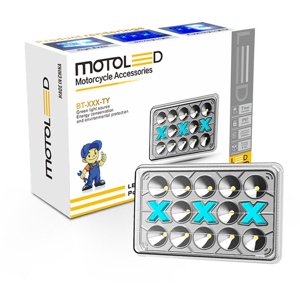 MOTOLED 6*4 дюймов DC12V Cg125 125cc DRL вспышка мотоцикла светодиодные аксессуары Фары