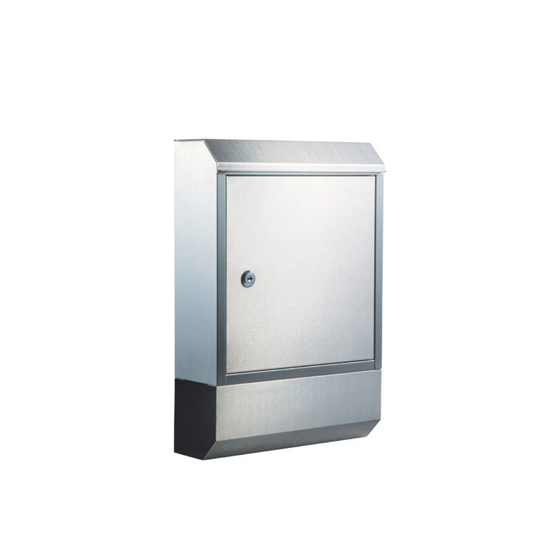 Modern outdoor garden mailbox large stainless steel sanding mailbox outdoor waterproof mailbox