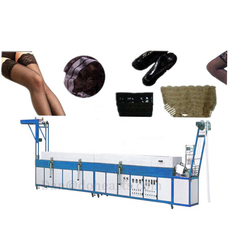High quality automatic silicone dentelle coating machine on lace legwear stockings