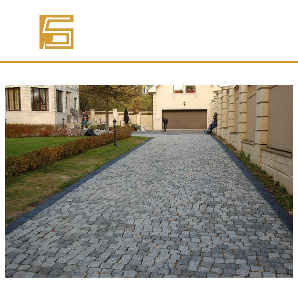 Paver stone Black stone pavement Granite paver patios Kostka brukowa