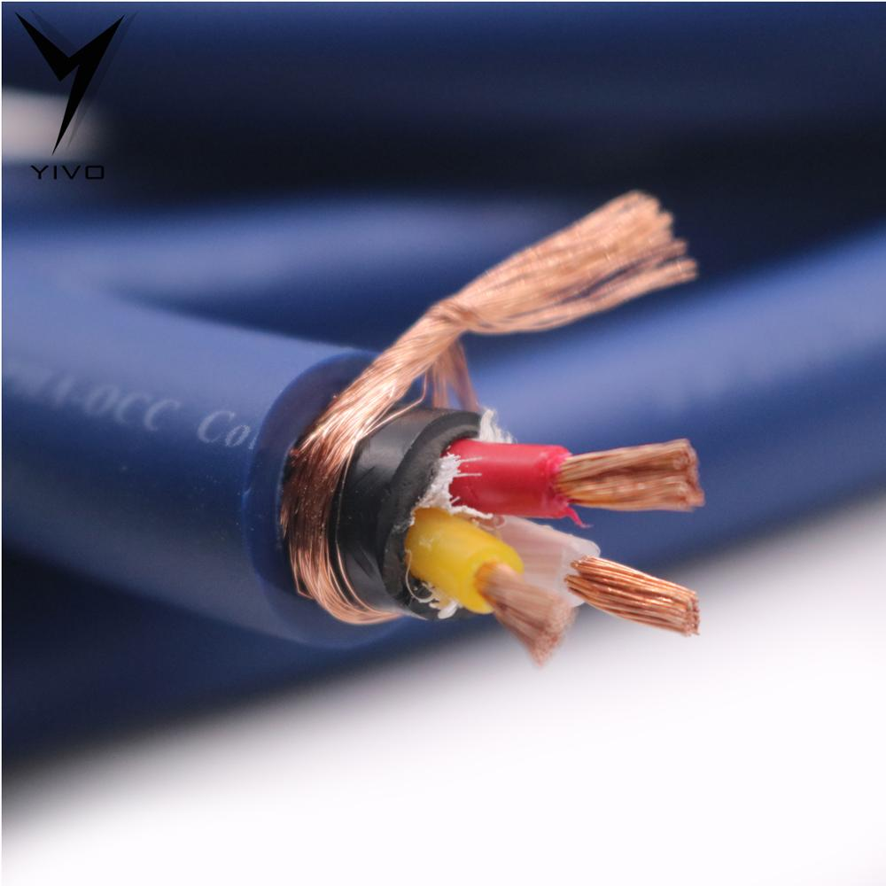 YIVO XSSH высокопроизводительный HIFI DIY AC 3 Core 15 мм 14,26 мм OFC Shield OCC Чистая медь шнур питания кабель провод соединитель