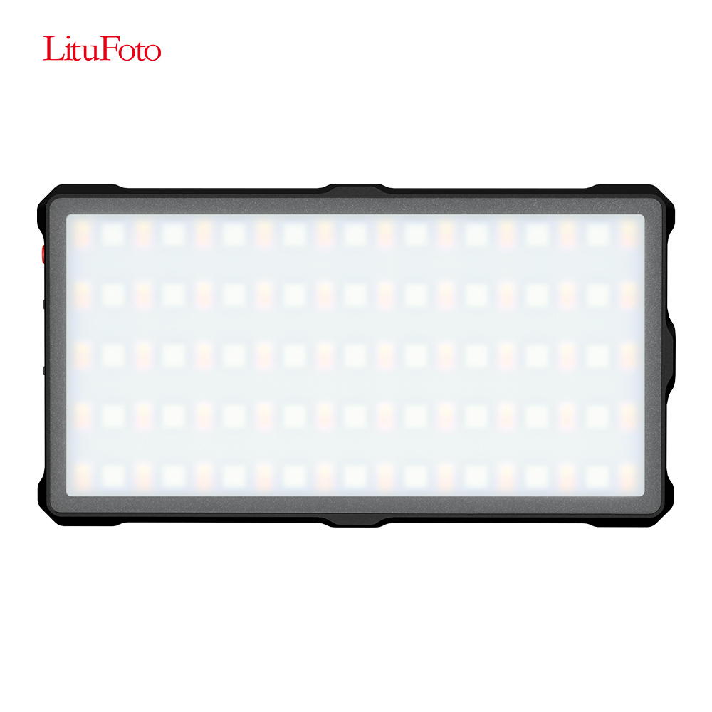 LituFoto RGB Video Light App Control Magnetic Adsorption for Portrait and Product Shooting