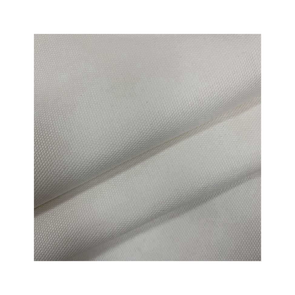 chinese stocklot 100 cotton canvas fabric heavy weight white fabric for bag hat jacket
