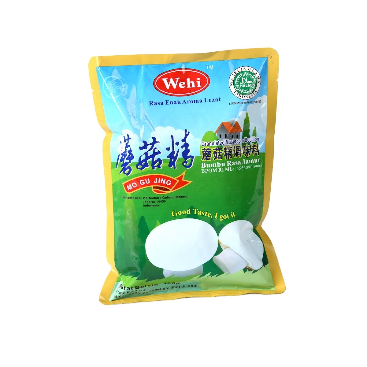 400g*20 Bag Packaging Halal Vegetarian Granular Mushroom Seasoning for Soup