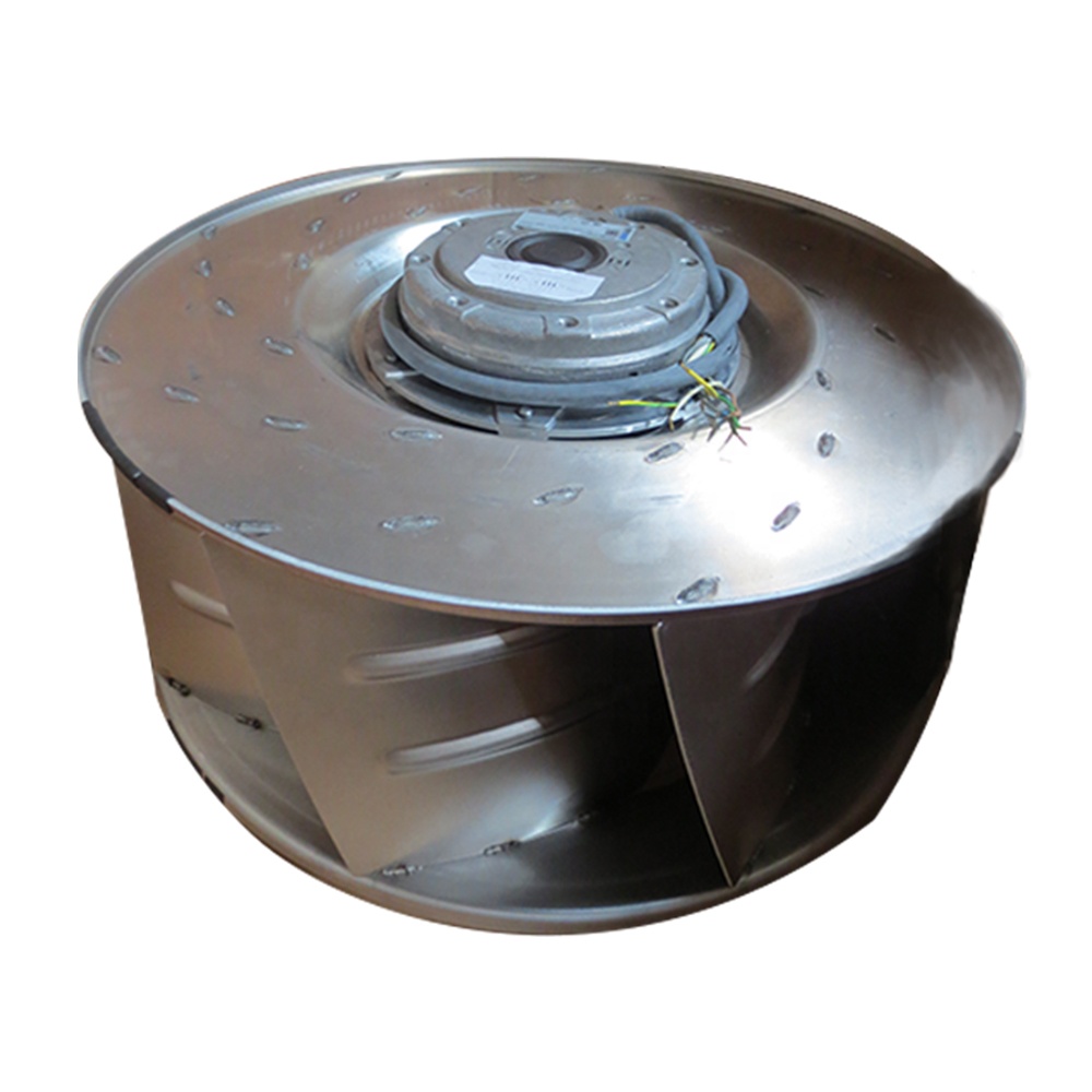 AC назад изогнутый моторизованный крыльчатки 2380W 400V R4D560-AQ03-01 центробежный вентилятор для кондиционирования воздуха