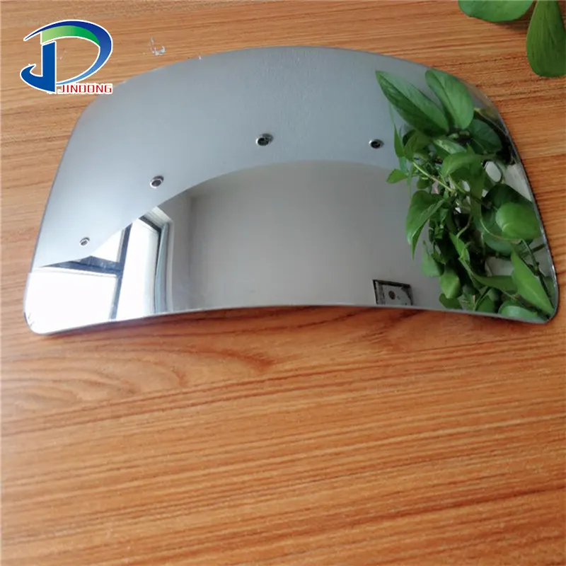 2mm high quality R1200 305*407mm Concave Convex Aluminium Chrome Mirror Glass Sheet