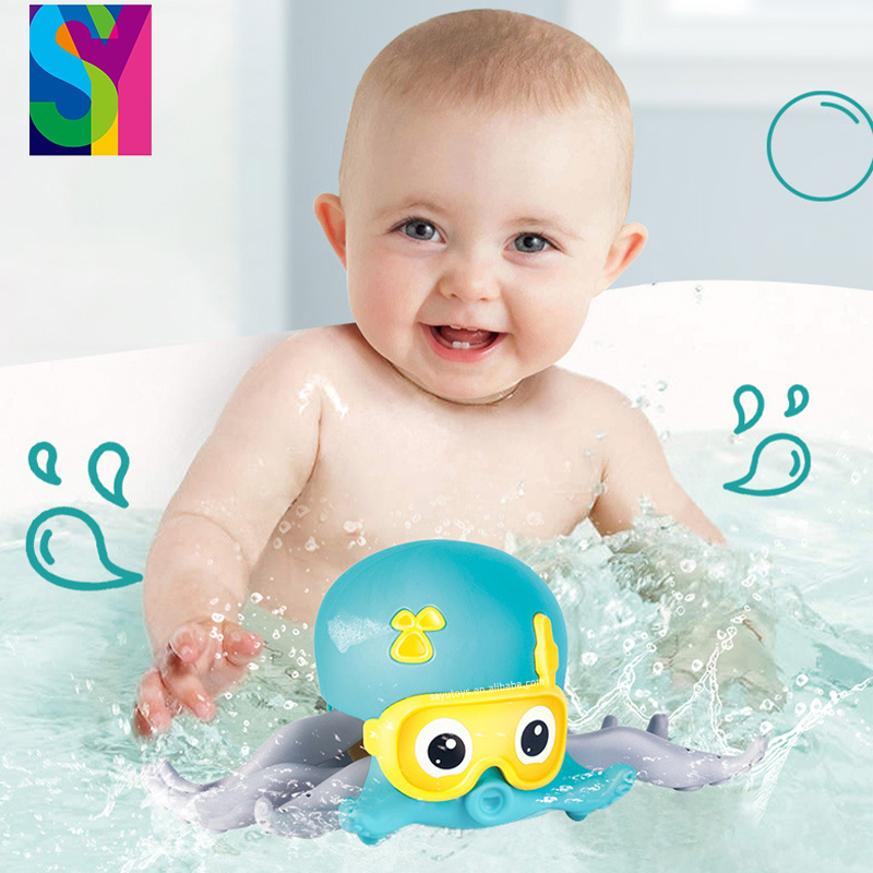 2021 Bathing Seal Toys Children Mini Creep Funny Kids Water Summer Swimming Pool Octopus Bad speelgoed dier Bath Toy Animal