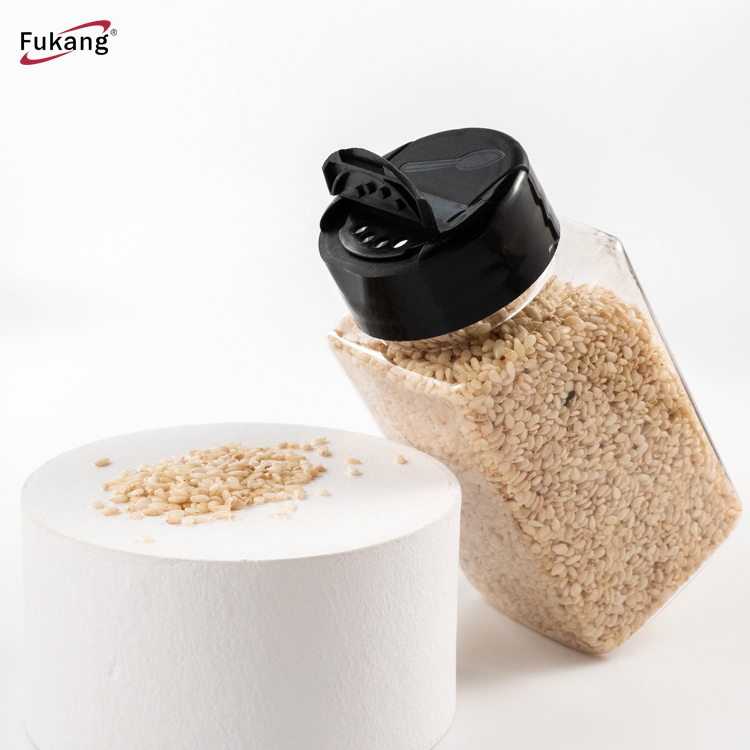 Kitchen Accessories Mini Empty Clear Plastic Pet Spice Salt Pepper Herb Seasoning Shaker Storage Jar Container With Flip Top Lid