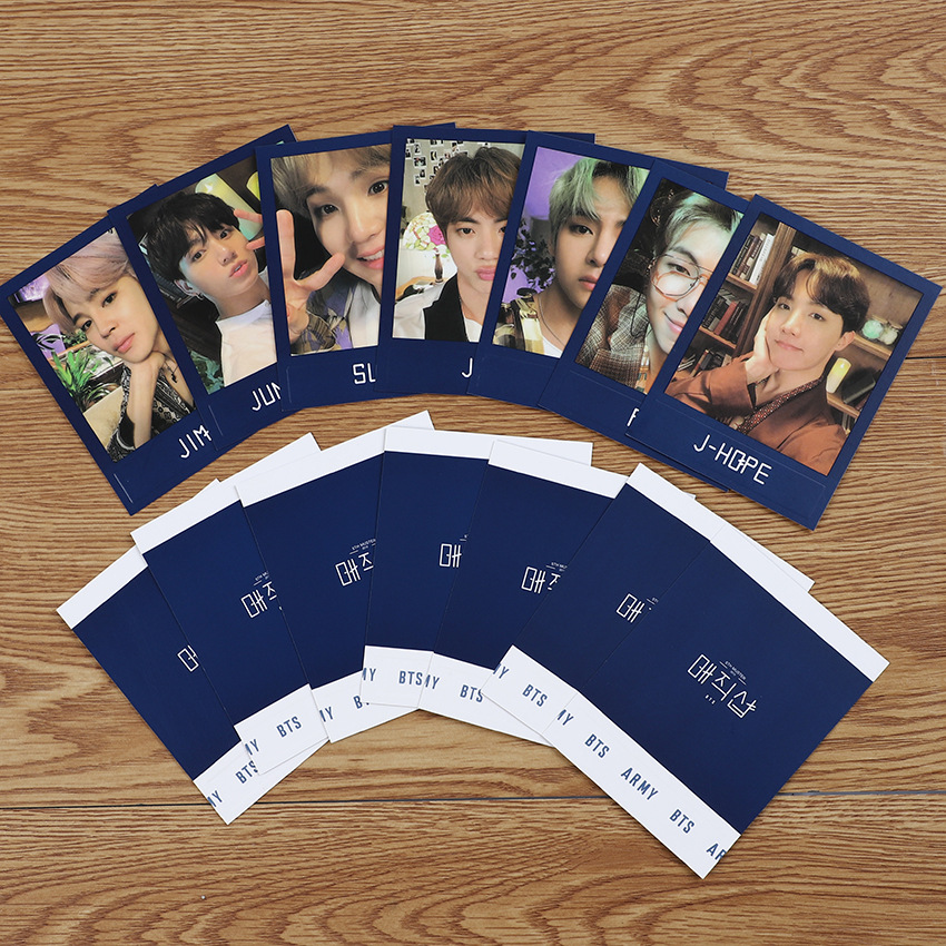 Оптовая продажа популярных фотокарт 7 шт./компл. Kpop Idol Bts товар Bangtan Boys