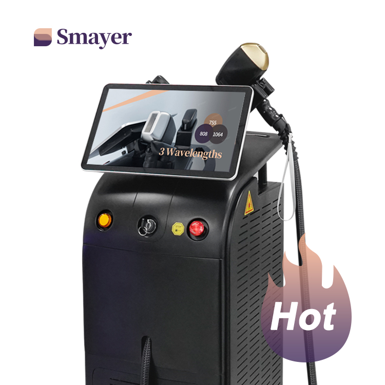 2025 808nm One/Double handle 1200W 1800W diode laser hair removal machine ice titanium for salon