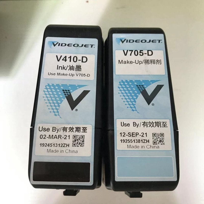 Чернила для videojet v705 d,100% оригинальный высококачественный V705-D картридж для макияжа с чипом для принтера Videojet