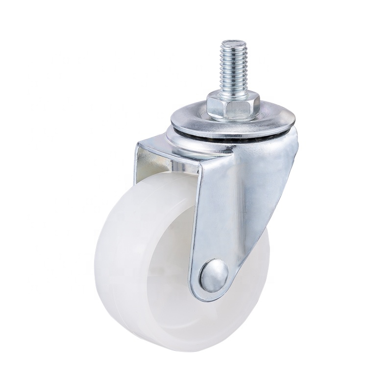 White PP Light Duty Caster Wheel Swivel 2 Inch Giratoria Rueda Giratoria