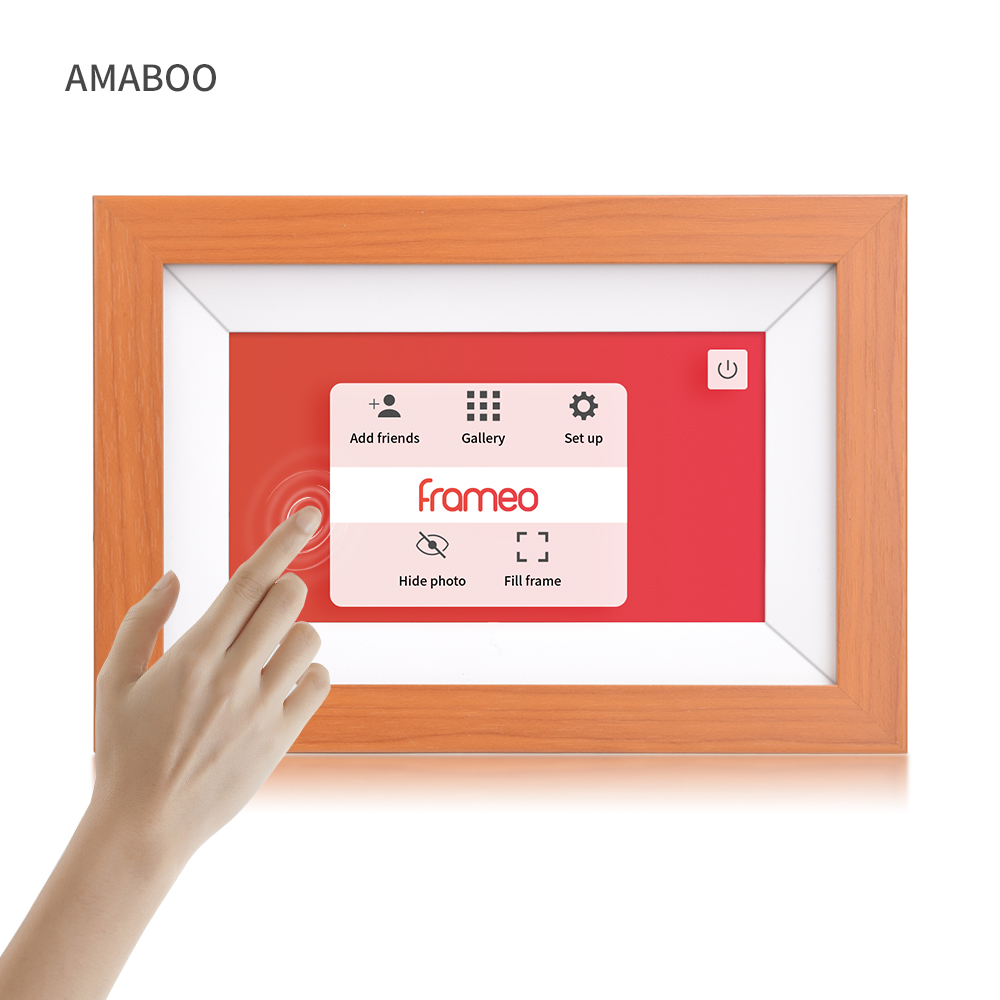 Лучшая продажа Frameo 8 дюймов wifi деревянный облачный альбом цифровая фоторамка