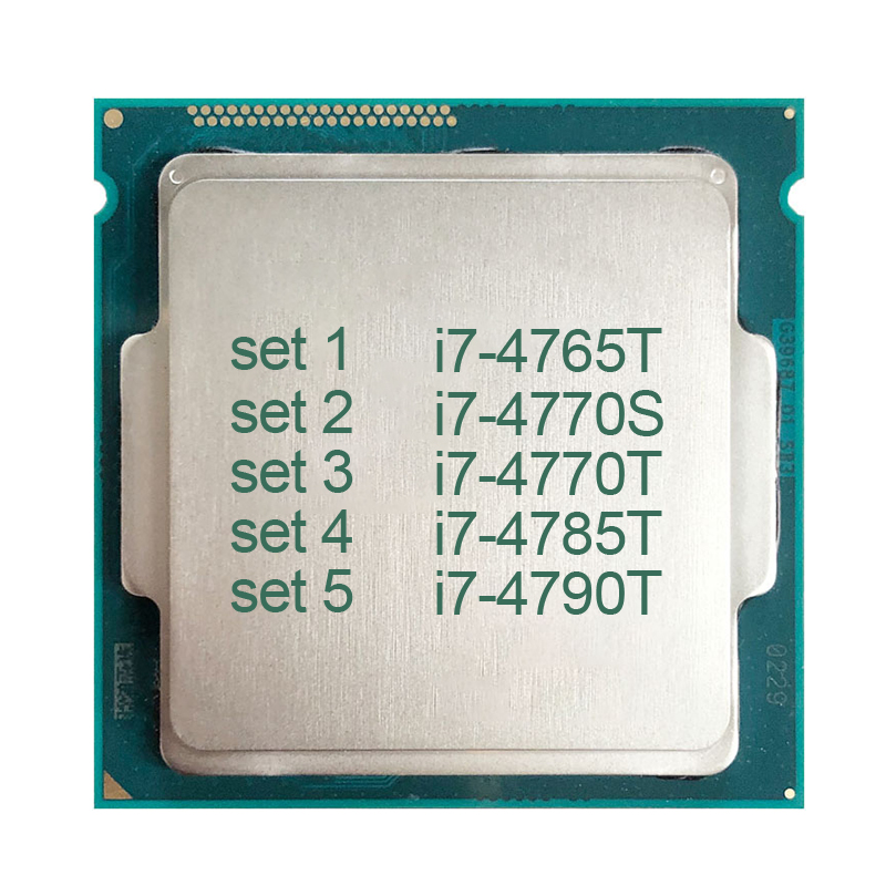 Б/у процессор lntel процессор core i7-4765T i7-4770S i7-4770T i7-4785T i7-4790T 1150pin четырехъядерный процессор 6M кэш процессор Количество ядер процессора