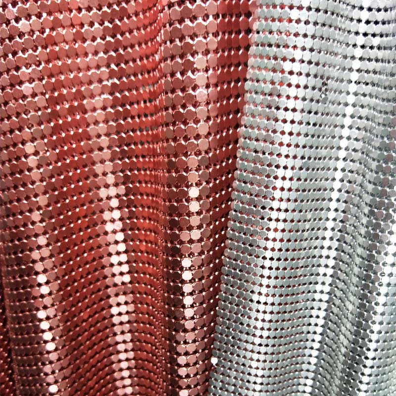 4 мм оранжевый золотой алюминий занавески Chainmail ткань, металлические занавески фон, металлическая цепь занавеска