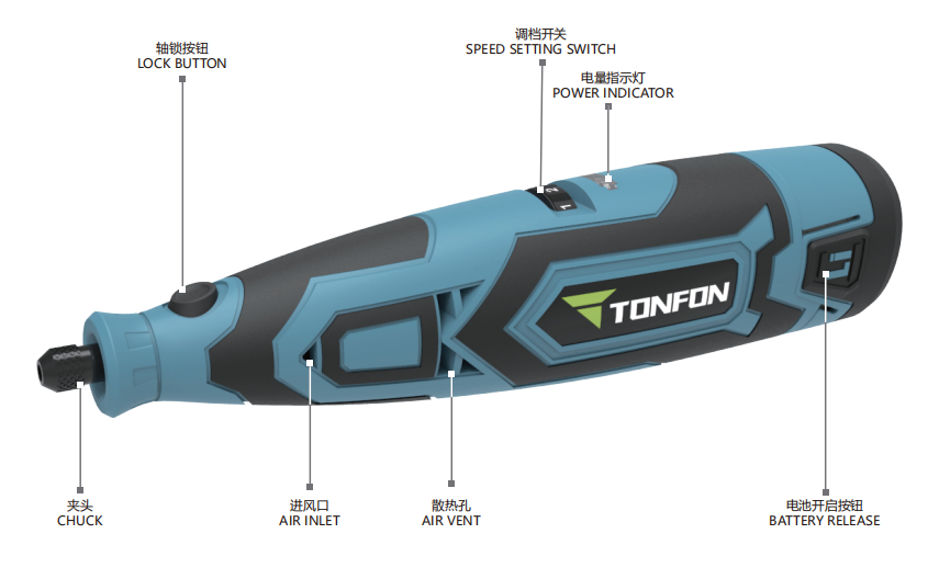 Tonfon 20v electric reciprocating saw cordless tiger saw universal cutting handsaw multi rip saw blades reciprocating saw