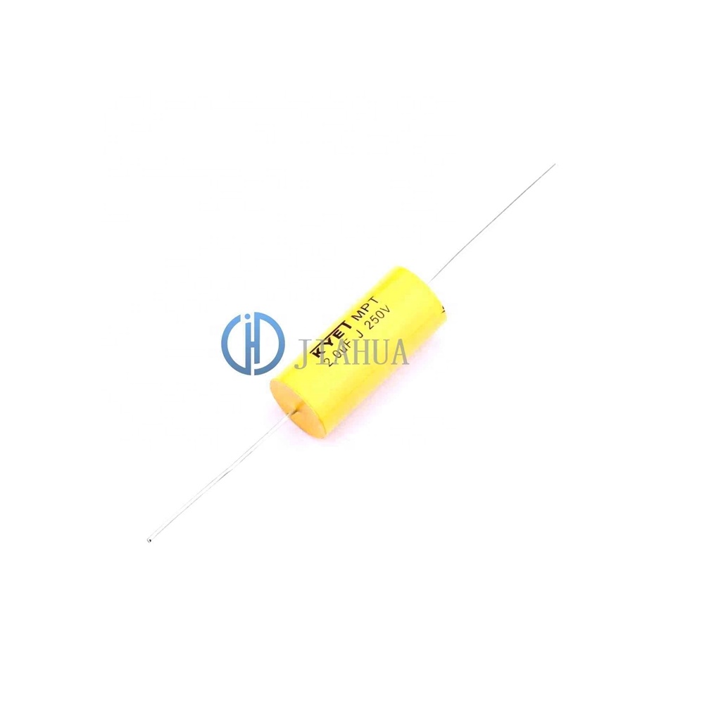 MPT205J2E1430 Axial14x30mm осевой постоянной ёмкости, универсальный конденсатор круглый вал МРТ 2 мкФ 5% 250V Конденсатор CBB (полипропилен) 5,05g 200pcs-bag оригинал