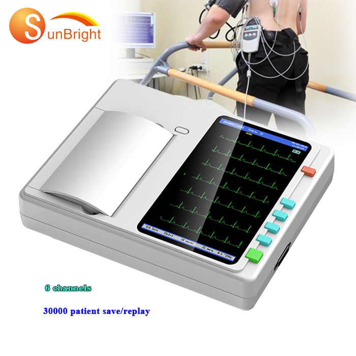 Contec ecg 12 Канал Продвижение 7 "тачскрин, аналагово-6-канальный Самая низкая цена на электрокардиограф