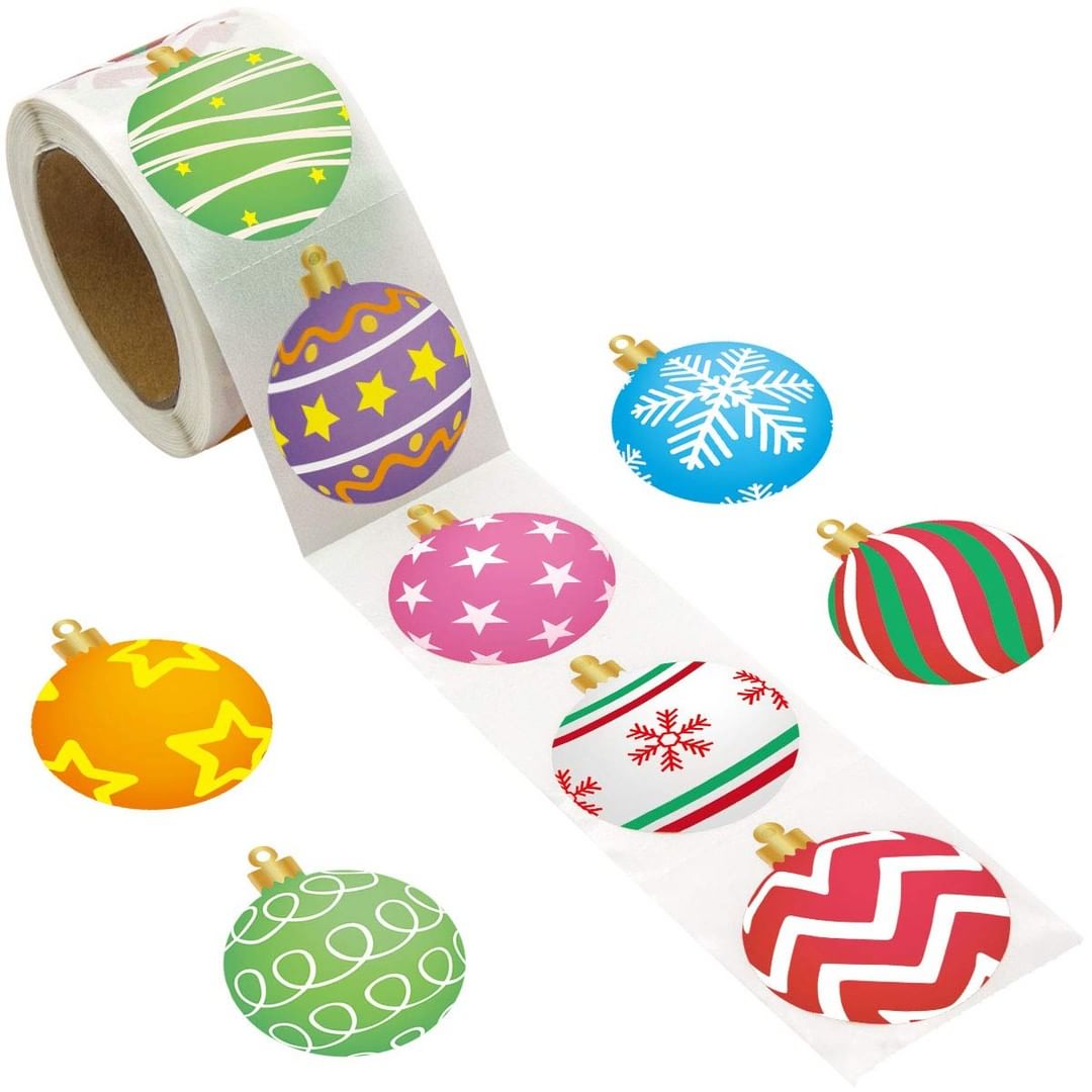 Custom Thank You Envelope Kraft Paper Christmas Gift Adhesive Sealing Sticker Printing Labels