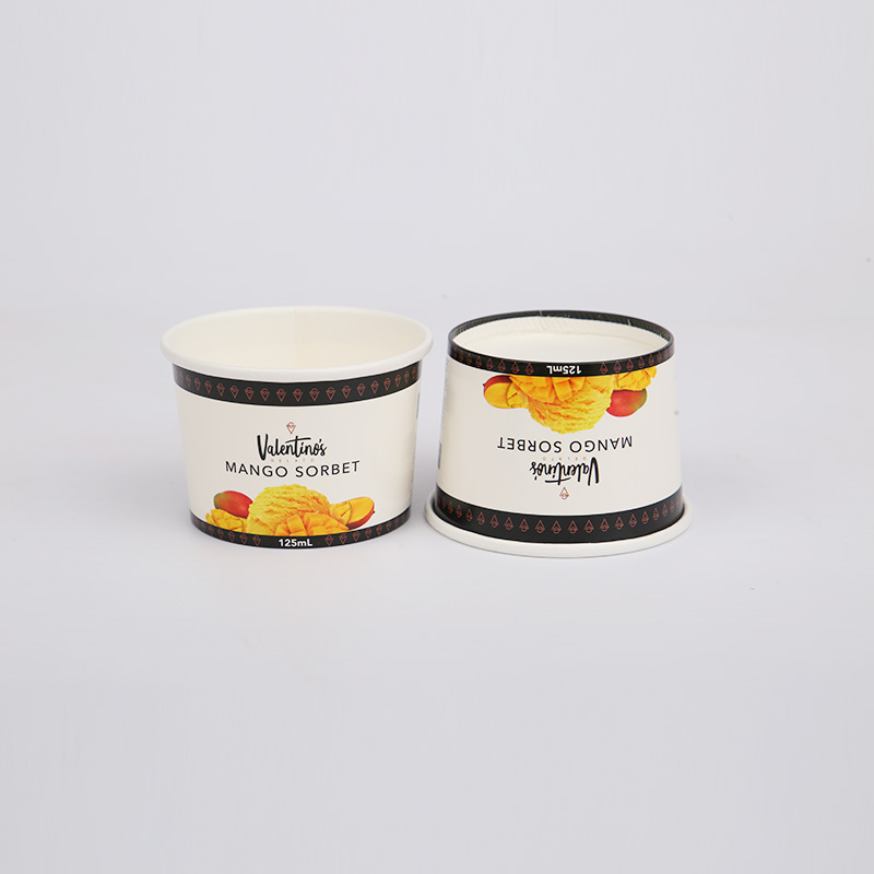 4oz-B бумажный стакан для мороженого, бумажный пищевой контейнер