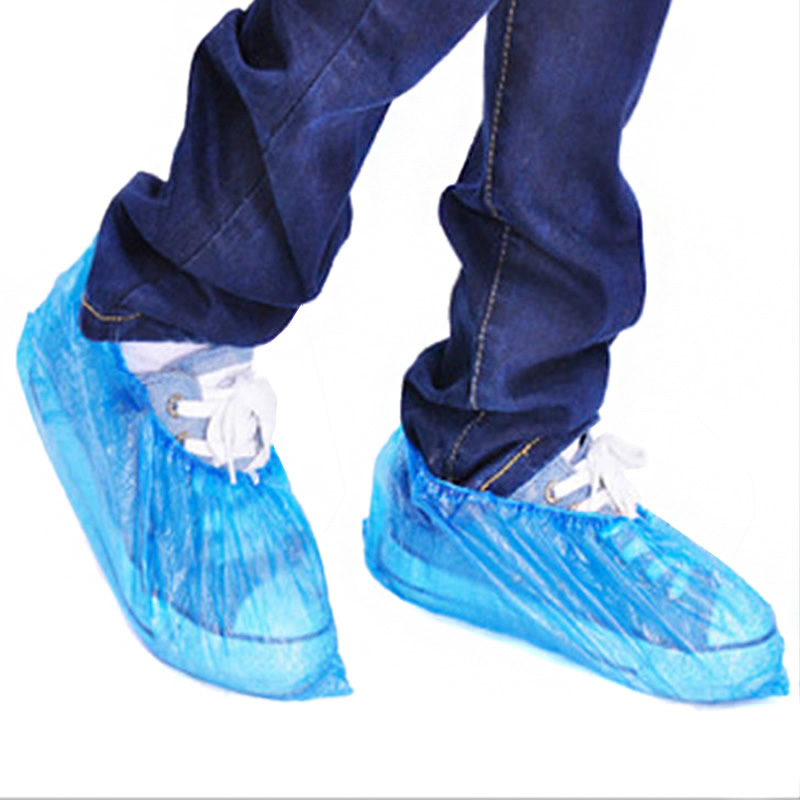 100pcs/bag Expendable Plastic Rain Shoe Covers Creative Waterproof Boot Covers Cleaning-keeper for Shoes Hiking Travel Gadget