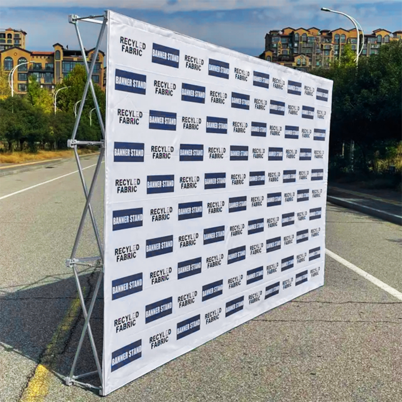 10 ft x 8 ft Custom Aluminum Backdrop Pop Up Display Stand for Wall Banner display rack stand pop up banner