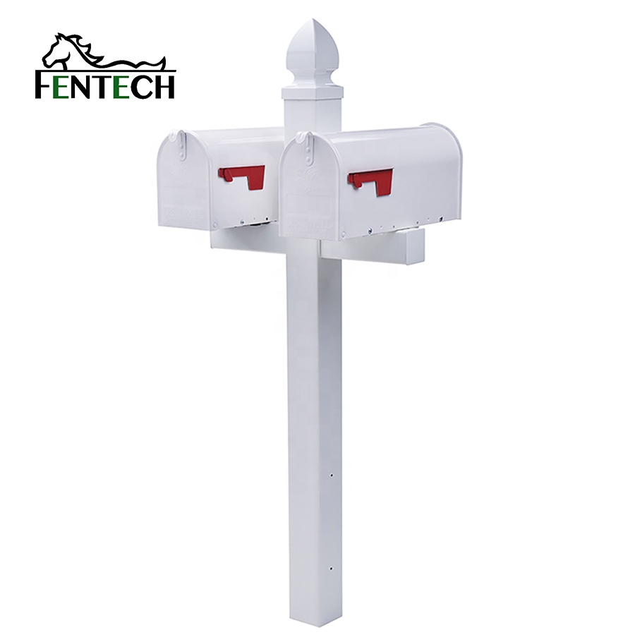 Fentech винил ПВХ пластик свободно стоящий почтовый ящик белый, почтовые посты