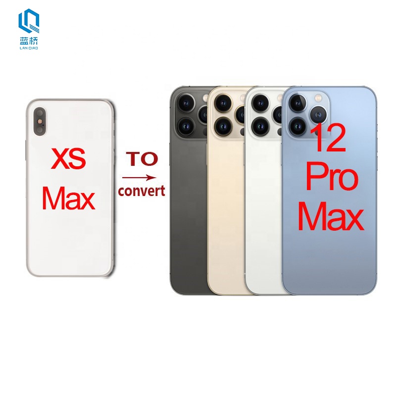 Высококачественный задний корпус для iPhone X, конвертирует в 12 Pro 13 Pro XR 11 to 12 13 Upgrade XS Max Like 12 Pro Max, задний стеклянный корпус