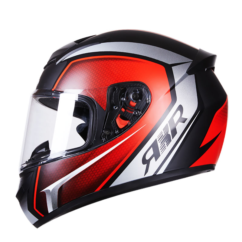OEM WholeSale ABS Full Face Motorcycle Helmets Four Season Stunt Bike Single Len Racing Helmets