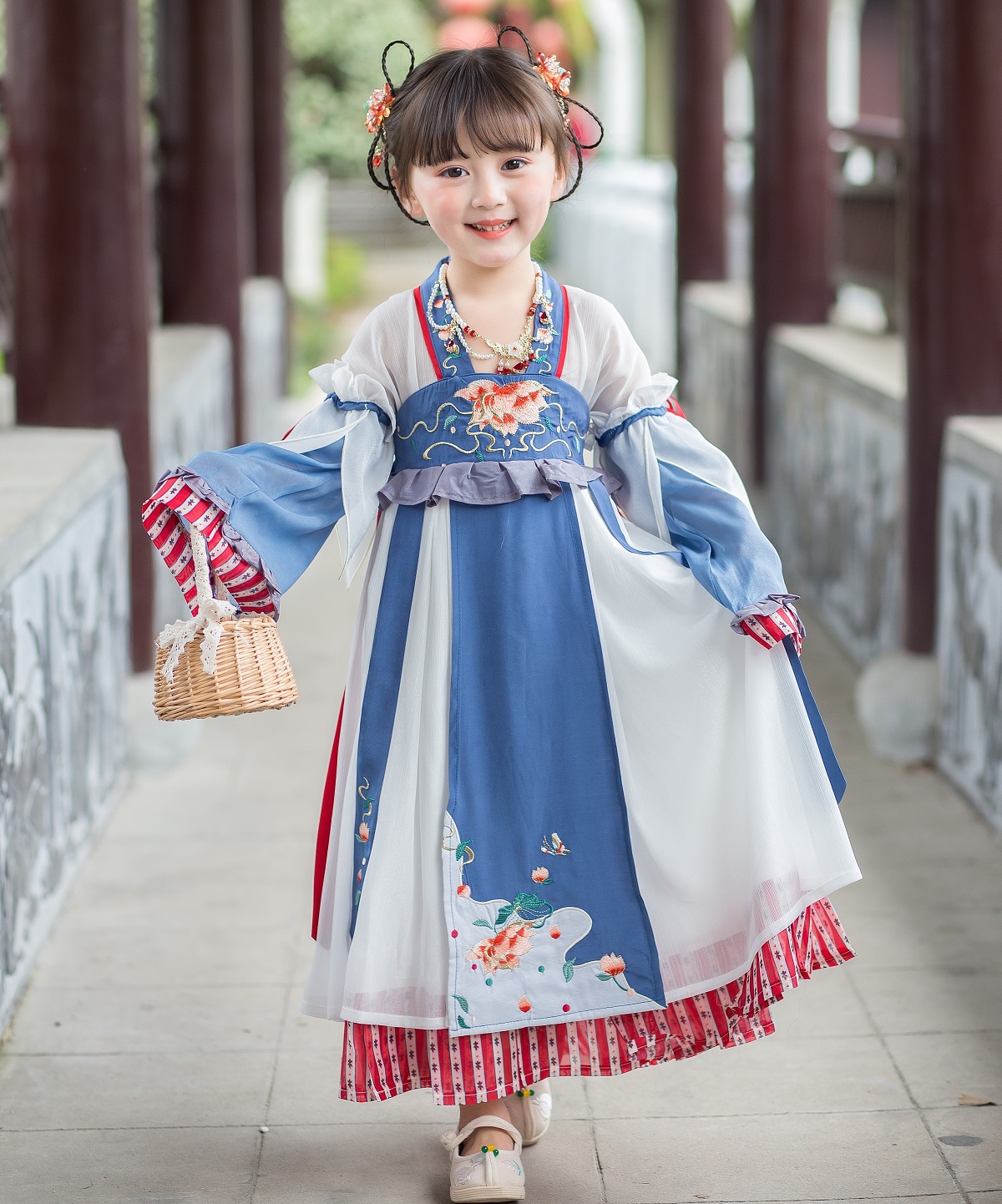Китайское традиционное детское платье hanfu для девочек оптом