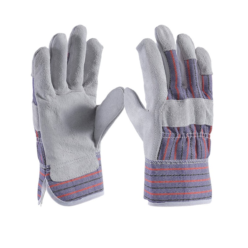 Anti Slip Heat Resistant Custom Winter Warm Leather Industrial Work Safety Welding Hand Gloves For Work