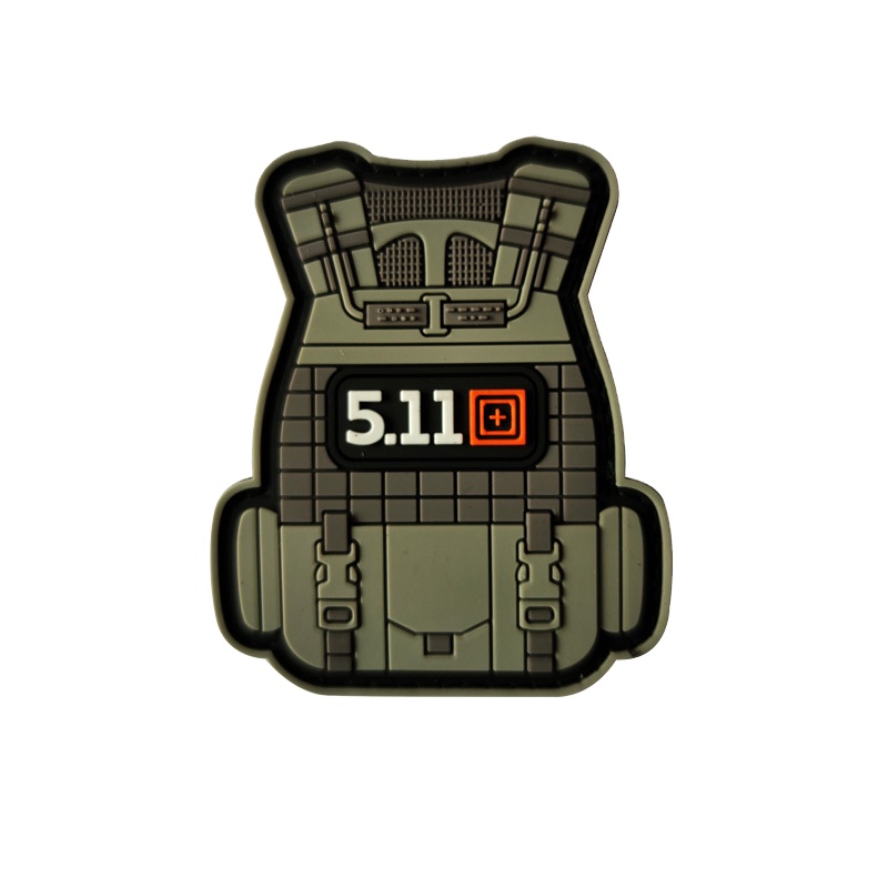 5 11 Military PVC Tactical Patches Embroidery Emblem Applique Iron On DIY Stickes